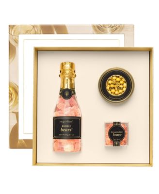 Holiday Champagne and Caviar Candy Gift Set, 3 Piece