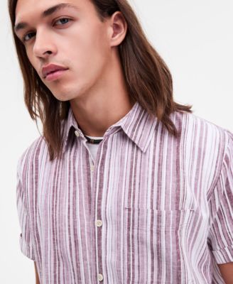 Men's Patio Striped Short-Sleeve Button-Up Shirt, Macy's Exclusive