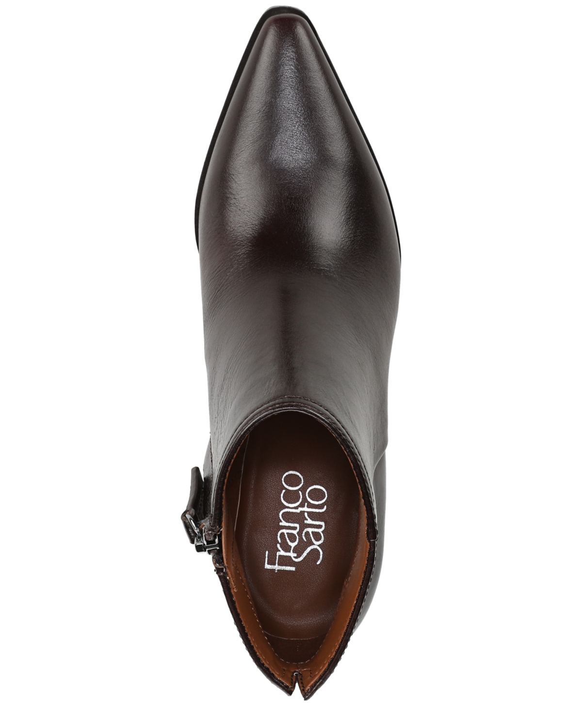 Franco Sarto Women's Josiah Pointed Toe Zip Short Boots In Brown