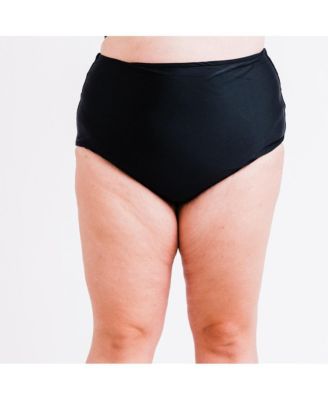 Plus Size High-Waisted Bikini Bottom