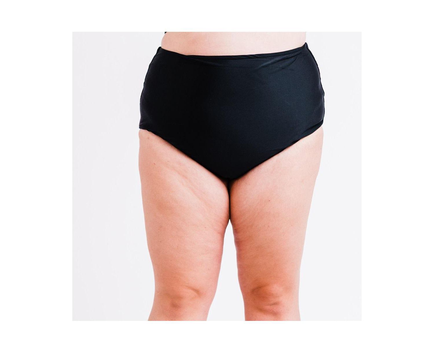Plus Size High-Waisted Bikini Bottom