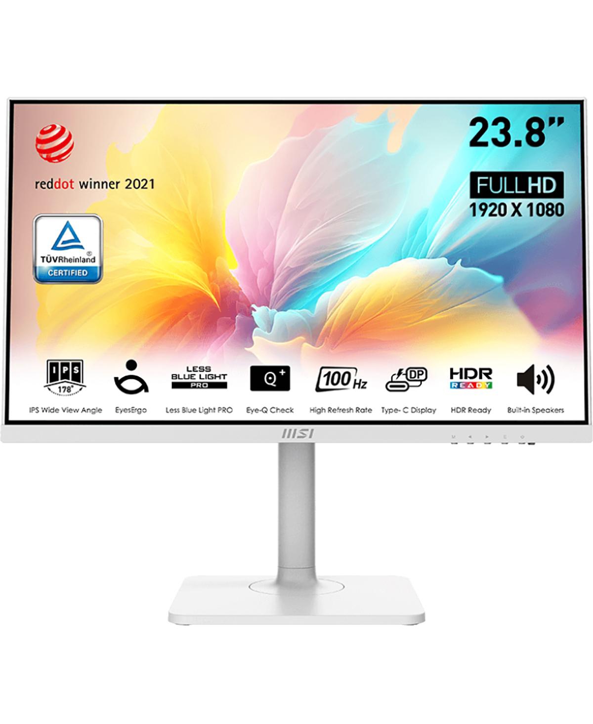 Msi Modern MD2412P 23.8" 16:9 Full Hd 100Hz Ips Lcd Hdr Monitor, Matte White