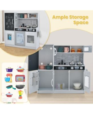 Toddler Pretend Play Kitchen for Boys and Girls Ages 3–6