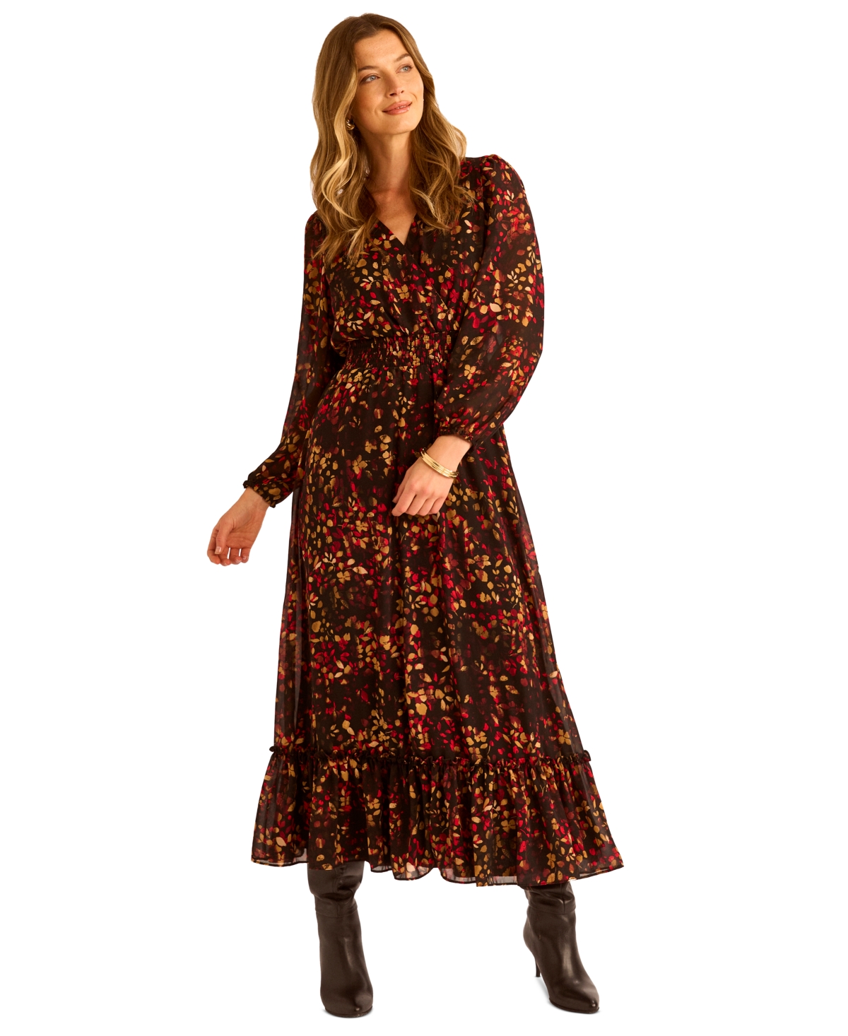 Sam & Jess Women's Printed Maxi Dress