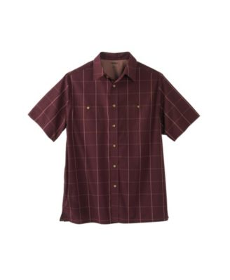 Big & Tall Wrinkle-Resistant Short Sleeve Button Down, Printed