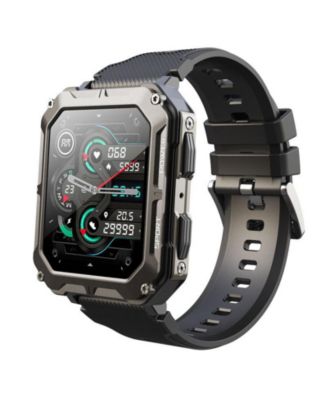 1.83'' Bluetooth Call Heart Rate Monitoring Information Push Smart Bracelet Outdoor Sports for Women Men -Orange