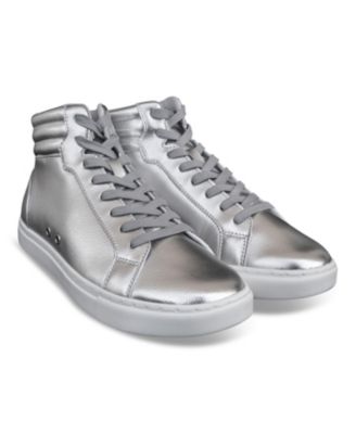 Kids Silver High-top Sneaker