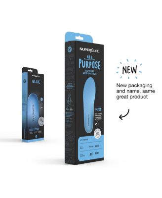 Kids All-Purpose Support Medium Arch Insoles (Blue) - Trim-To-Fit Orthotic Shoe Inserts - Professional Grade - Junior/Little 11.5-13