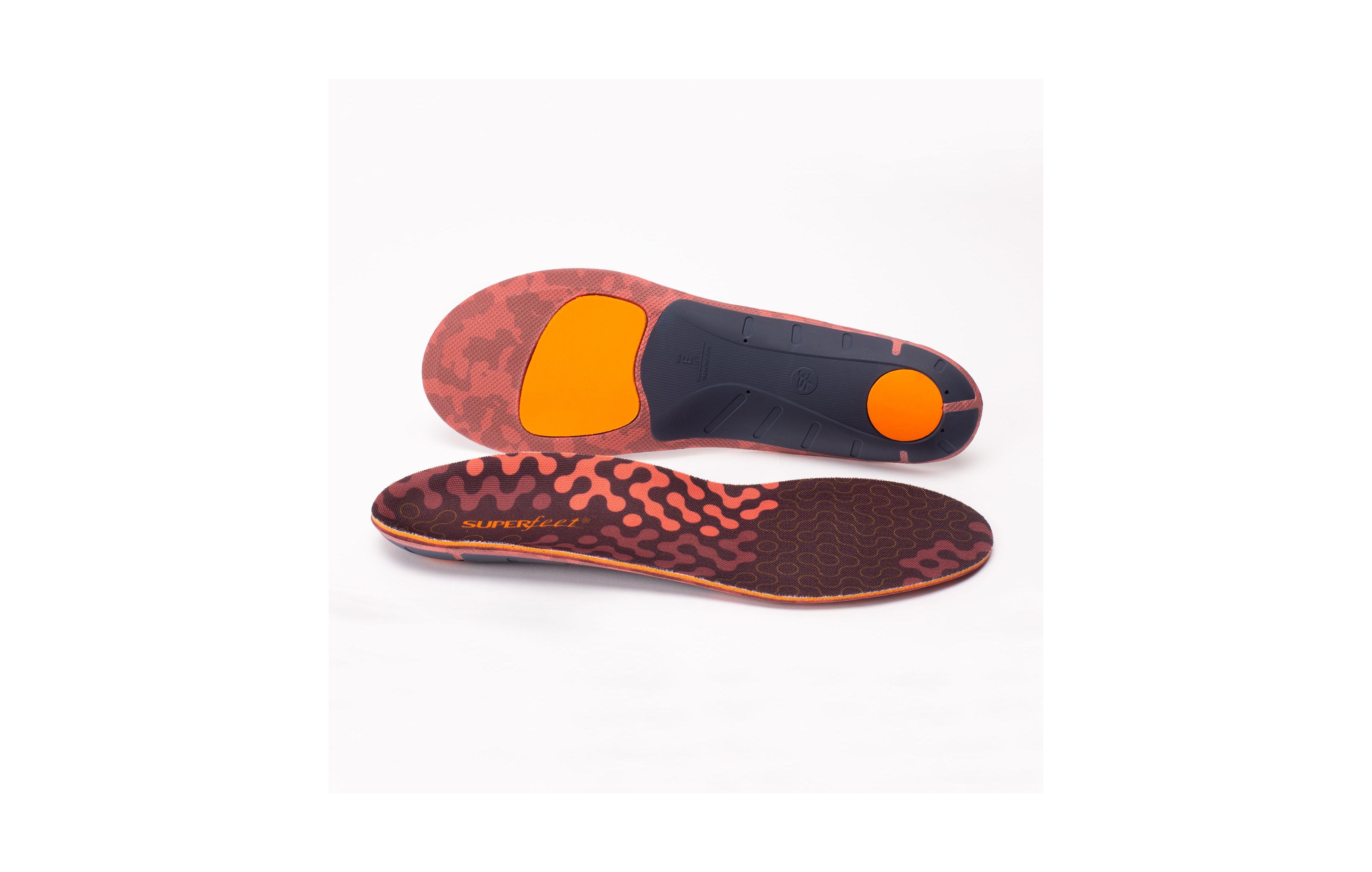 Superfeet Men's Adapt Run Flexible Shoe Inserts & Athletic Running Insoles, Tandori Spice, 5.5-7 Men / 6.5-8 Women