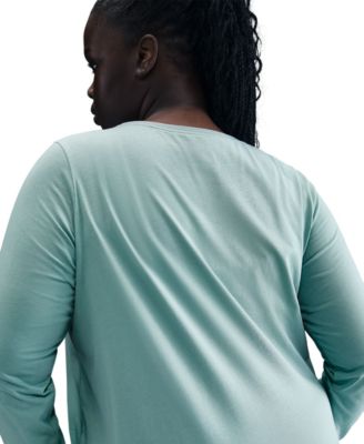 Plus Size Sportswear Club Long-Sleeve T-Shirt 