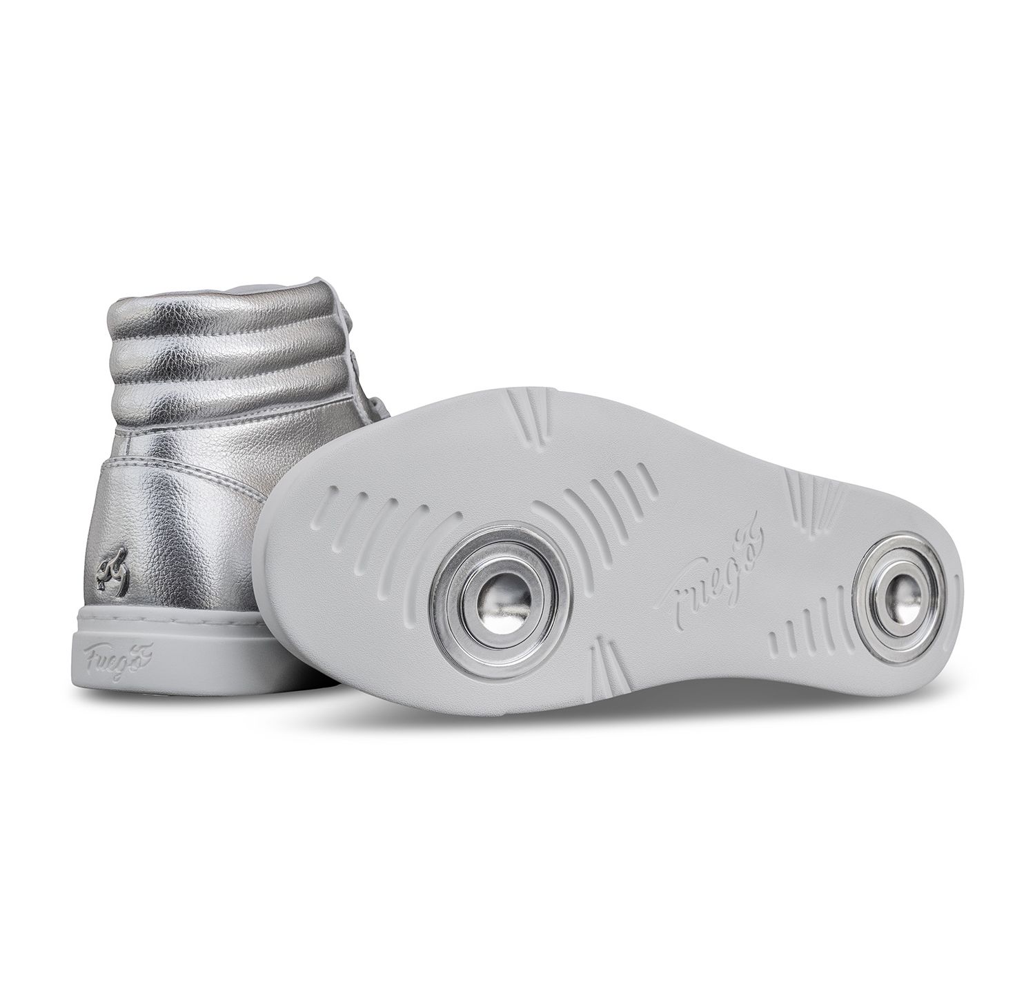 Men's Silver High-top Sneaker