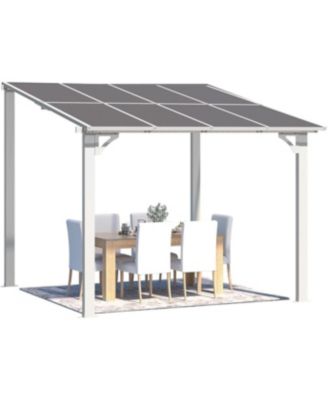 8'x8' Wall Mounted Gazebos Pergola