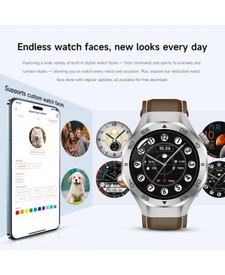 Multi-GNSS Outdoor Sports Watch with Bluetooth Calling Altimeter Barometer 3ATM Waterproof -Silver