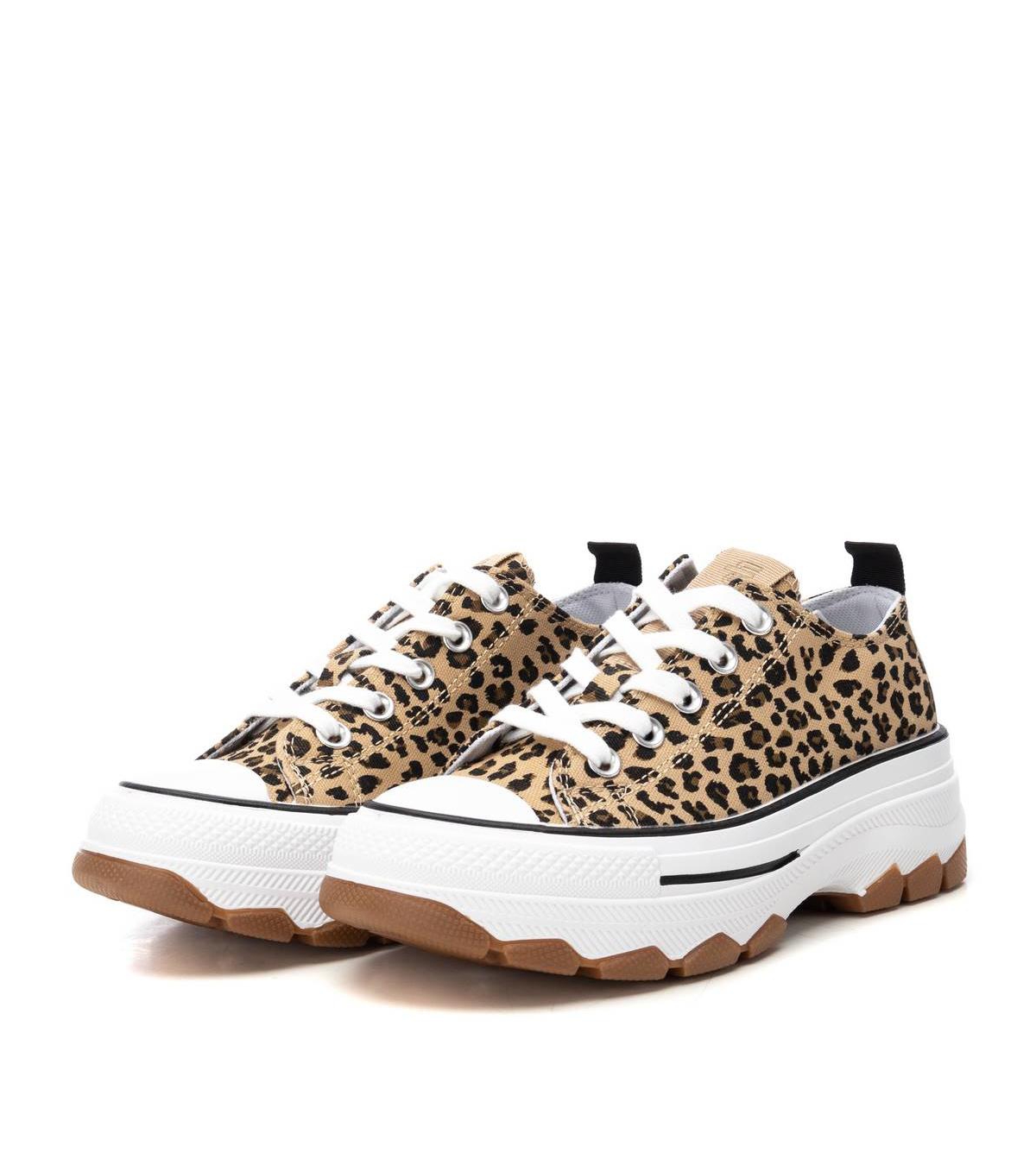 Women's Lace-Up Canvas Sneakers Refresh Collection By Xti