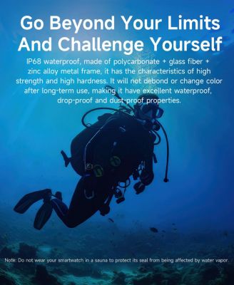 2.01" HD Screen Smart Watch for Women Men Outdoor Sport Multifunctional With GPS Health Monitoring, Bluetooth Calling, IP68 -Orange