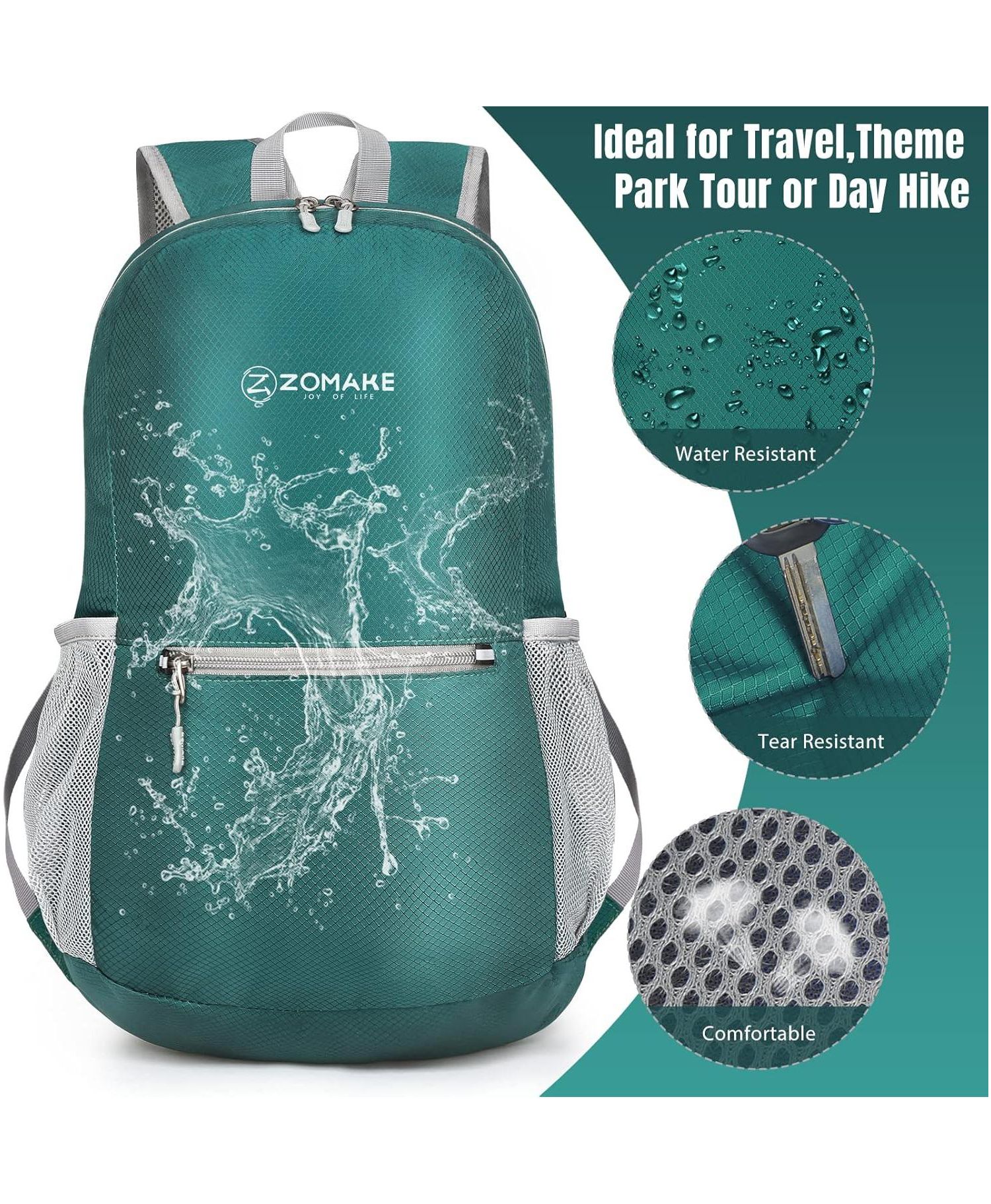 Ultra Lightweight Hiking Backpack 20L, Packable Small Backpacks Water Resistant Daypack for Women Men