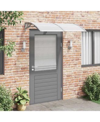 Door Canopy Grey Polycarbonate, ABS, Aluminum Standard Durable