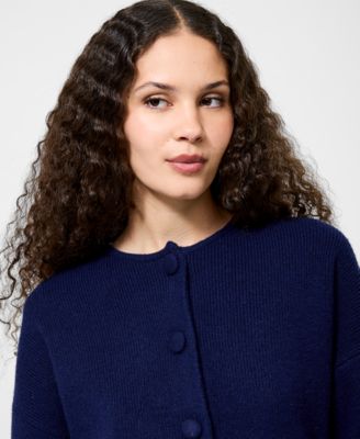 Women's Drop Shoulder Oversized Cardigan Sweater