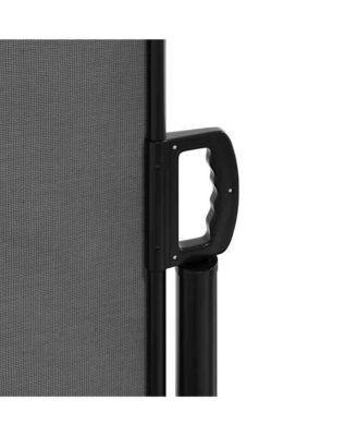 Retractable Side Awning Anthracite Polyester with PU coating