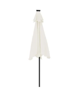 Garden Parasol White Fabric (100% polyester), steel Large