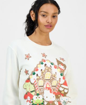 Juniors' Hello Kitty Gingerbread Crewneck Sweatshirt