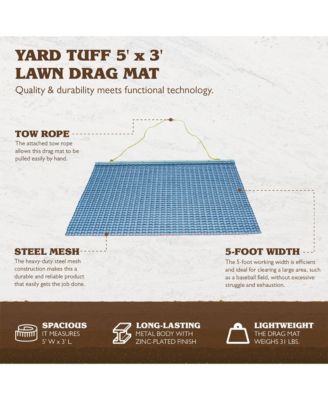 53HPDM ATV/UTV 5' x 3' Zinc & Steel Field Surface Leveling Drag Mat