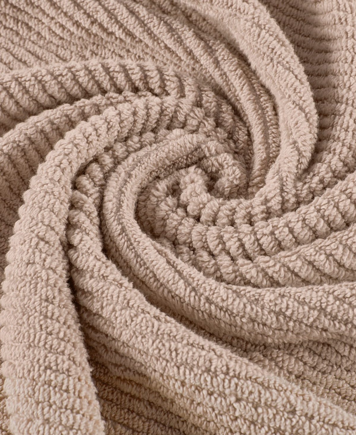 Madison Park Diagonal Ribbed Cotton 6-Pc. Washcloths Set