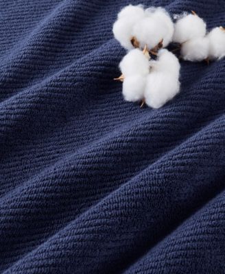 Diagonal Ribbed Cotton 6-Pc. Washcloths Set