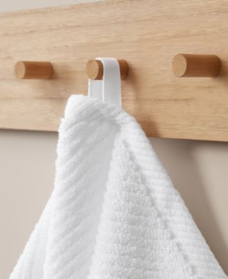 Diagonal Ribbed Cotton 6-Pc. Washcloths Set