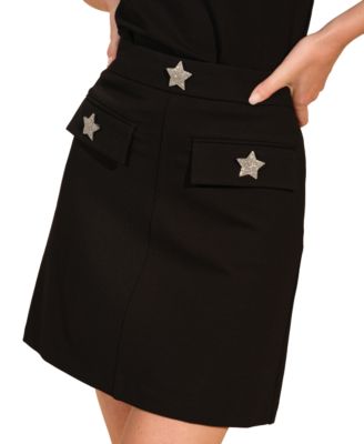 Women's Ponte Pocket Mini Skirt