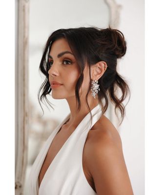 Royalist Pearl and Crystal Statement Earrings