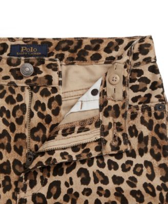 Girls 7-16 Leopard-Print Wide-Leg Jeans