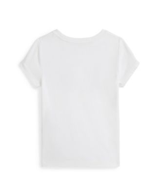 Girls' 2T-6X Logo Detail T-Shirt