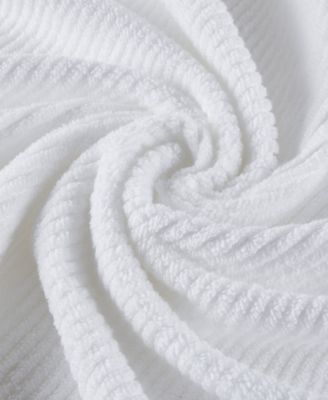 Diagonal Ribbed Cotton 4-Pc. Bath Towel Set