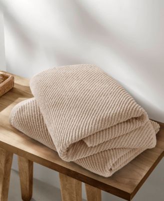 Diagonal Ribbed Cotton 4-Pc. Bath Towel Set