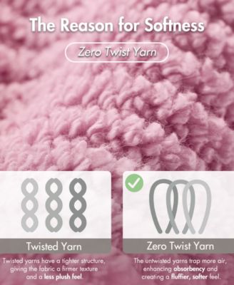 Diagonal Ribbed Cotton 4-Pc. Bath Towel Set