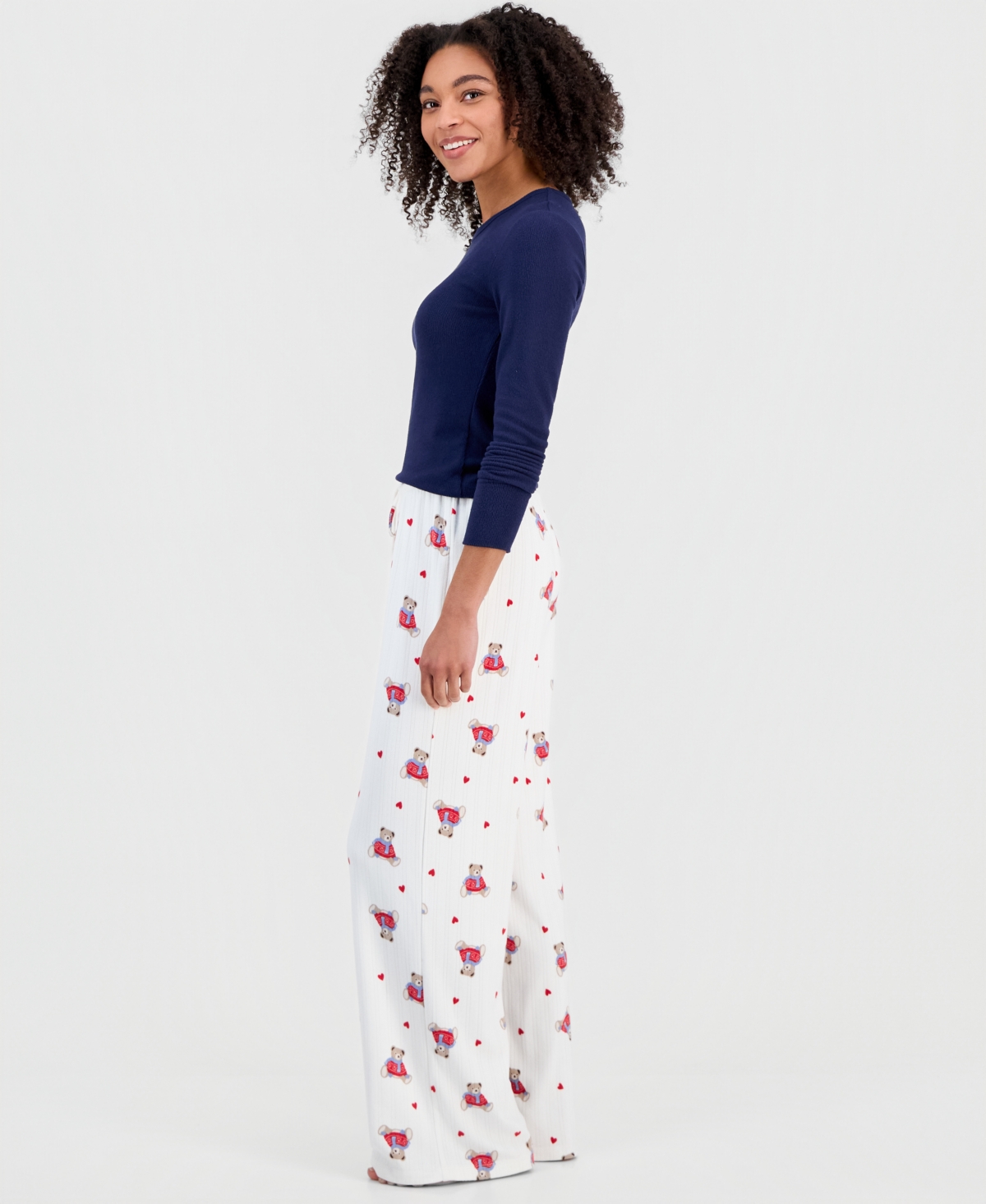 Hippie Rose Juniors' Printed Drawstring-Waist Lounge Pants