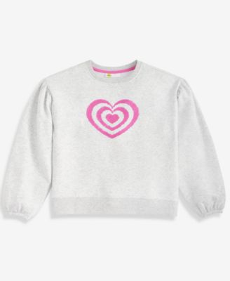 Epic Threads - Girls 7-20 Heart Sequin Sweatshirt