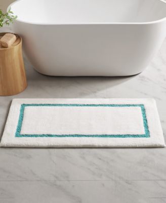 Roan Border Tufted Bath Rug, 24" x 48"