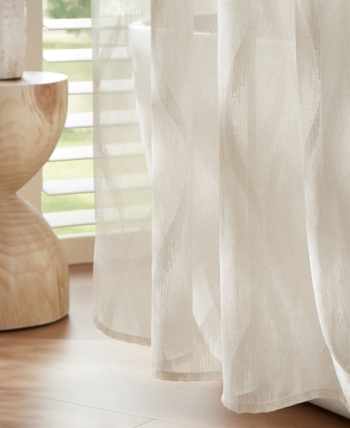 Madison Park Candice Sheer Shower Curtain, 72" X 72" In White