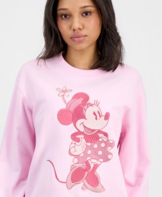 Juniors' Embroidered Sweatshirt
