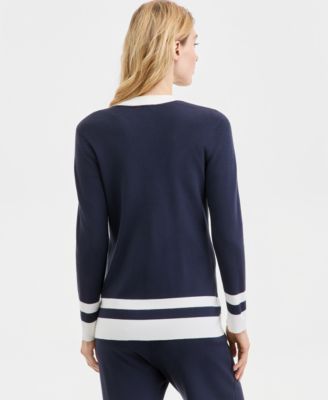 Women's Long V-Neck Cardigan Sweater