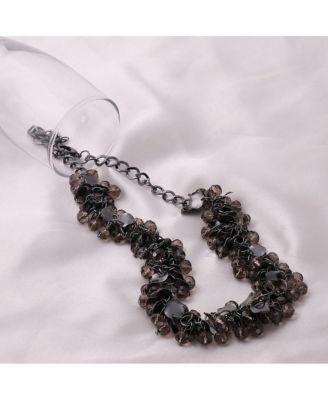 Women's Silver Cluster Collar Neckalce