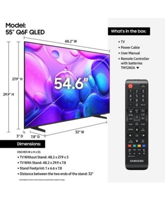 55" Class QLED Q6F Series 4K Quantum HDR Vision AI Smart TV – QN55Q6FAAFXZA
