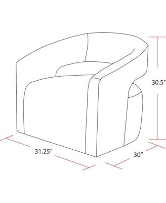 Orbit - Elise Natural Open Back Accent Chair