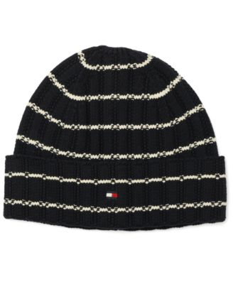 Tommy Hilfiger - Men's Texture Rib Stripe Cuff Hat
