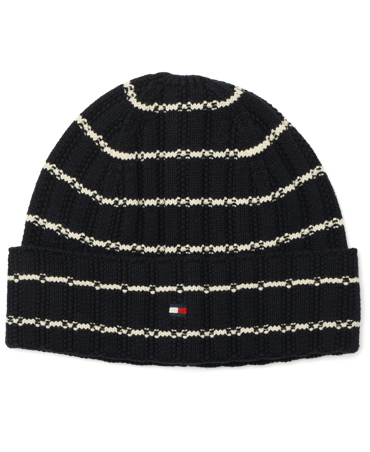 Мужской головной убор Tommy Hilfiger Texture Rib Stripe Cuff Hat, цвет: Пустынный небесно-голубой — фото 1