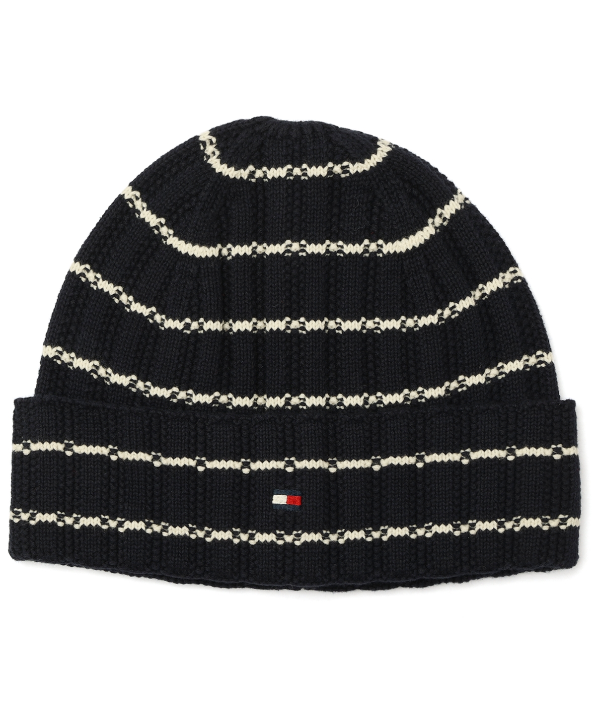 Tommy Hilfiger Men's Texture Rib Stripe Cuff Hat