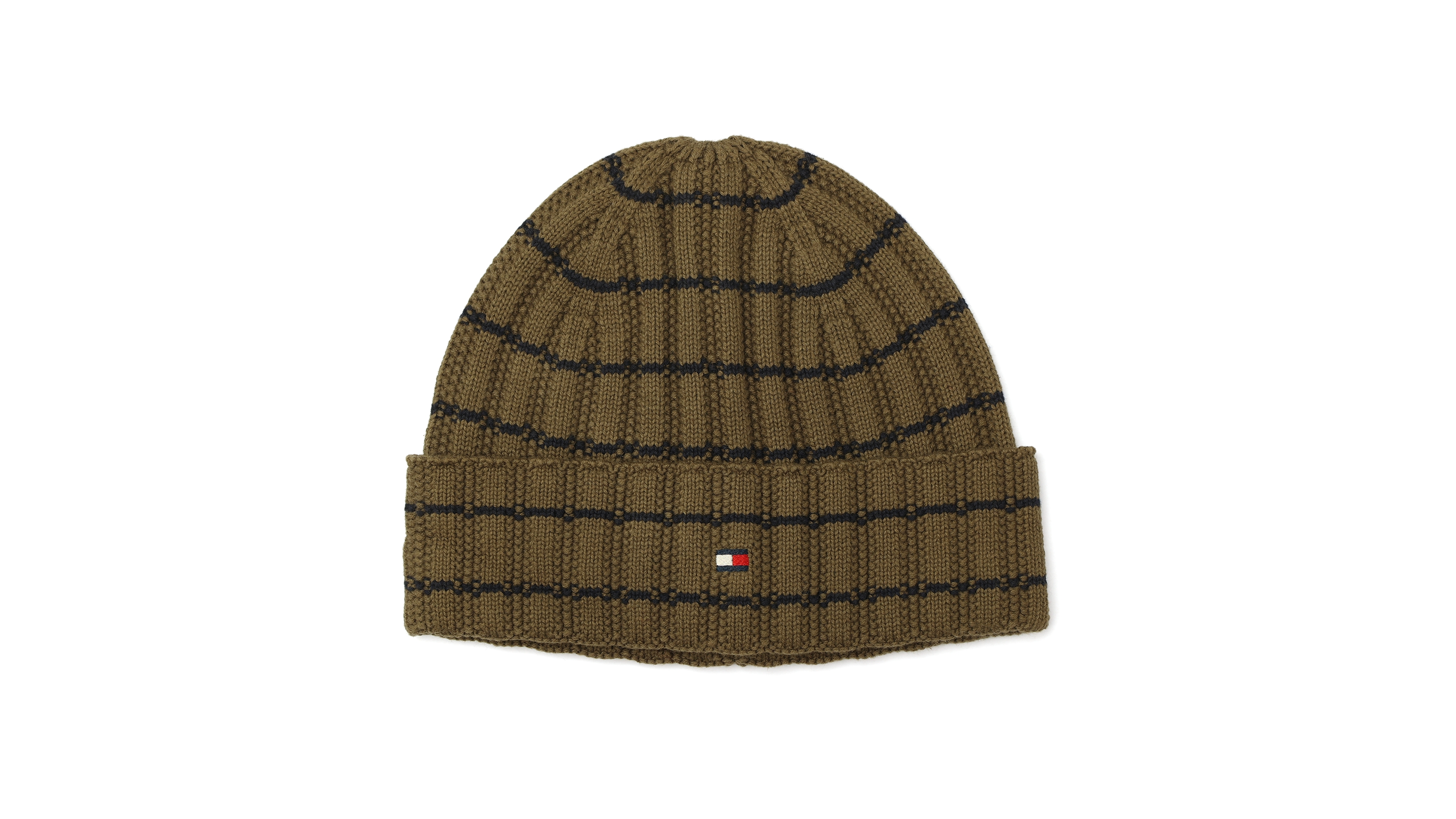 Tommy Hilfiger Men's Texture Rib Stripe Cuff Hat