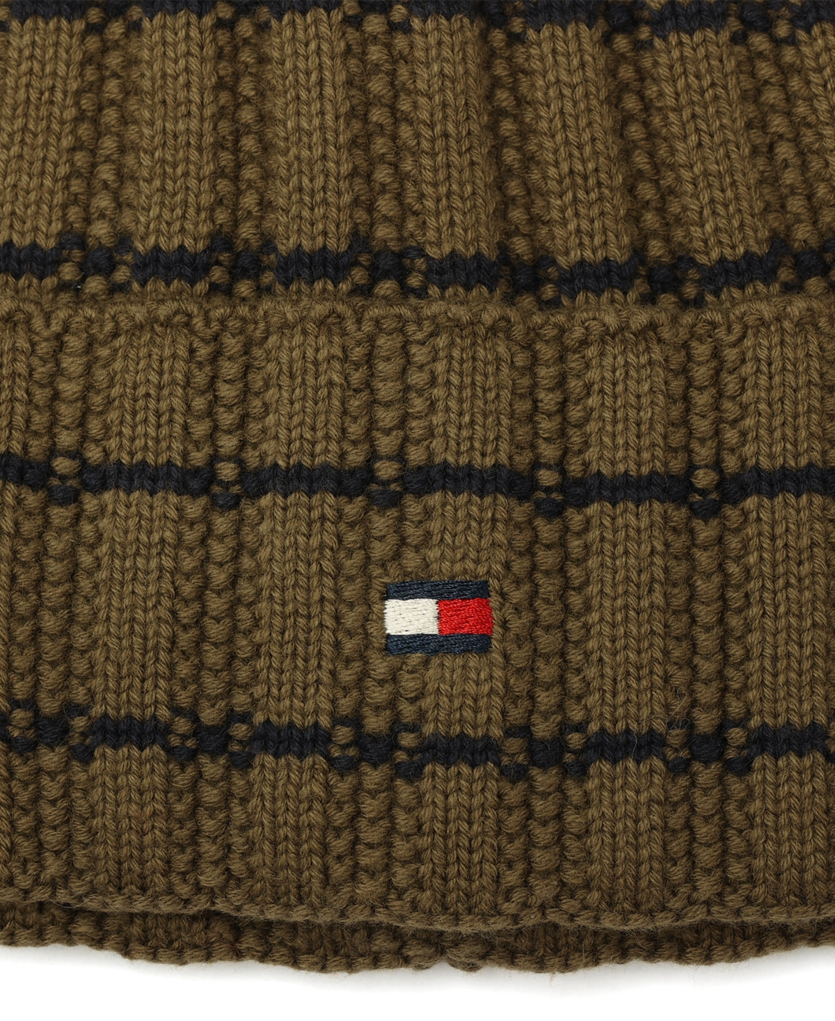 Tommy Hilfiger Men's Texture Rib Stripe Cuff Hat